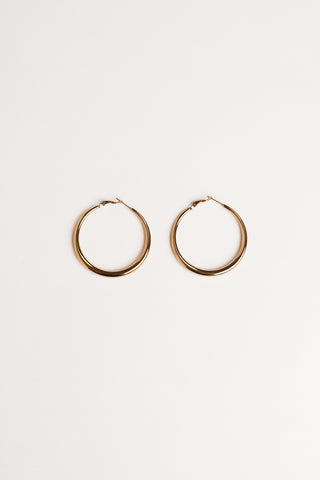 Basic creolen goud middel - Flora