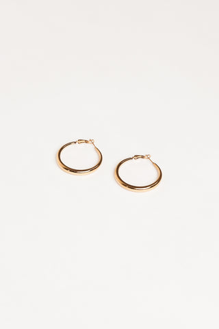 Basic creolen goud klein - Flora