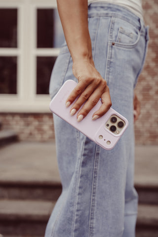 Telefoonhoesje siliconen Iphone lila - Jules