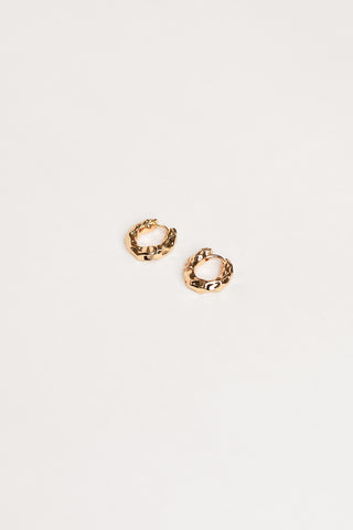 Oorbellen goud structuur - Louise