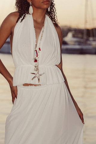 Open back top halter wit - Rowan