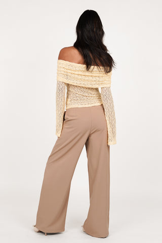 Pantalon dames camel - Jelina