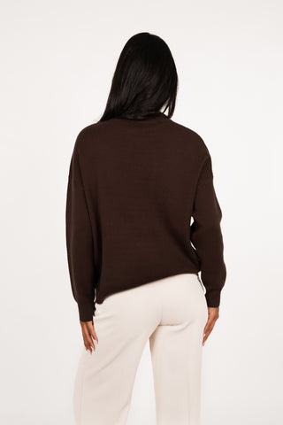 Oversized sweater tennis bruin - Nikky