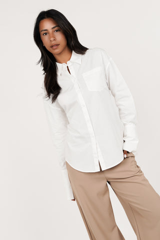 Getailleerde blouse dames wit - Cylene