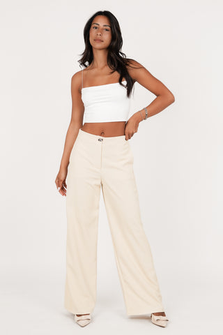 Pantalon dames licht geel - Jelina