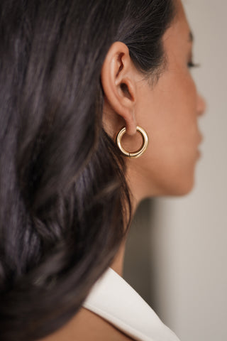 Mini oorringen basic goud - Nour