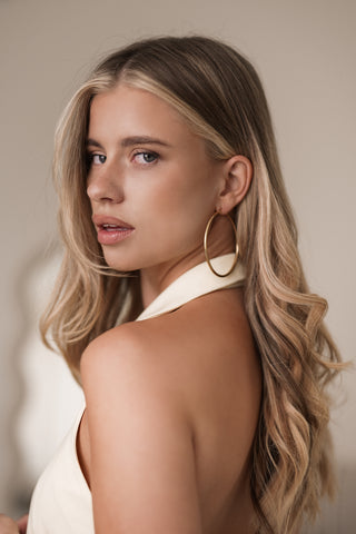 Grote gouden creolen - Eline