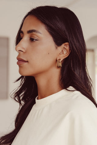 Ovale hangers goud - Lora