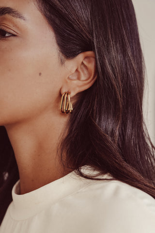 Ovale hangers goud - Lora