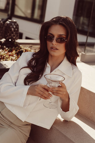 Zonnebril zonder montuur groen - Marya