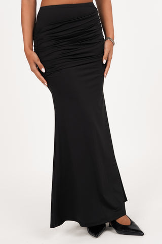 Maxi rok aansluitend zwart - Mikki