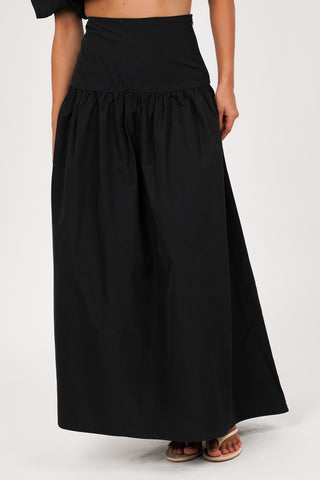 Maxi rok wijd zwart - Asmara
