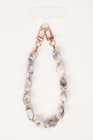 Telefoonkoord marble grijs - Bailey
