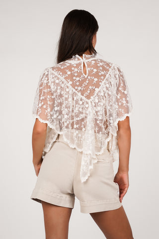 Bermuda denim short beige - Devon