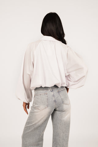 Cropped blouse peplum wit - Marley