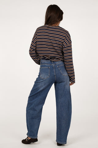 Balloon fit jeans dark blue - Muze