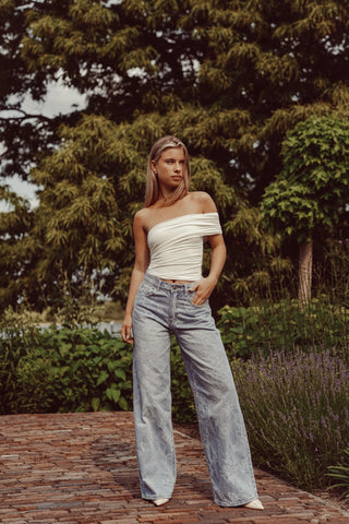 One shoulder top wit - Pascalle