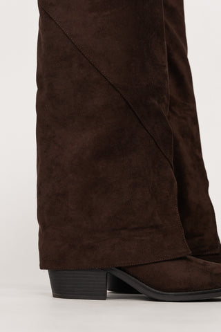 Cowboy boots suede bruin - Bibi