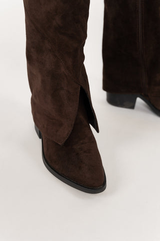 Cowboy boots suede bruin - Bibi
