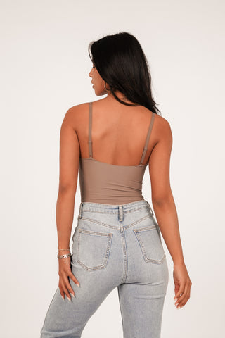 Shapewear bodysuit taupe - Nomi