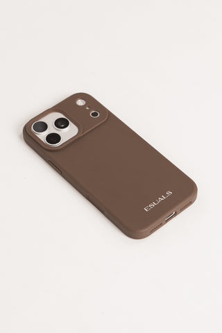 Telefoonhoesje siliconen Iphone bruin - Jules