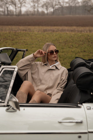 Bomberjacket pied de poule beige - Chloe