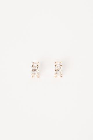 Halve oorbellen met strass - Penelope