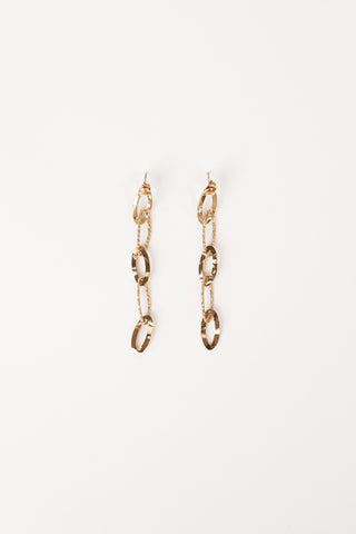 Statement oorbellen ovaal goud - Mara