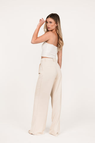 Dames pantalon beige - Laure