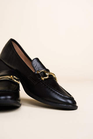 Loafers dames met gesp zwart - Layla