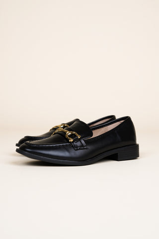 Loafers dames met gesp zwart - Layla