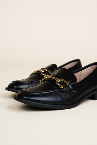 Loafers dames met gesp zwart - Layla