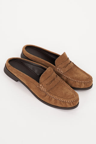 Instappers suede camel - Billie