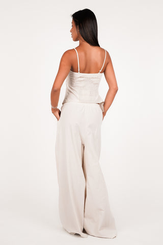 Katoenen two piece set beige - Maud