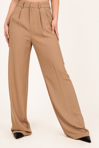 Dames pantalon camel - Laure