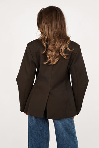Brązowa marynarka oversize Twist – Drew