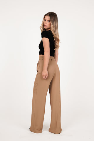 Dames pantalon camel - Laure