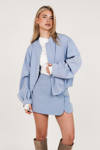 Basic skort dames blauw - Lynn