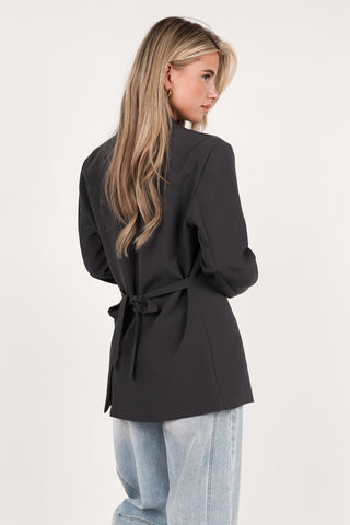 Getailleerde blazer grijs - Moon