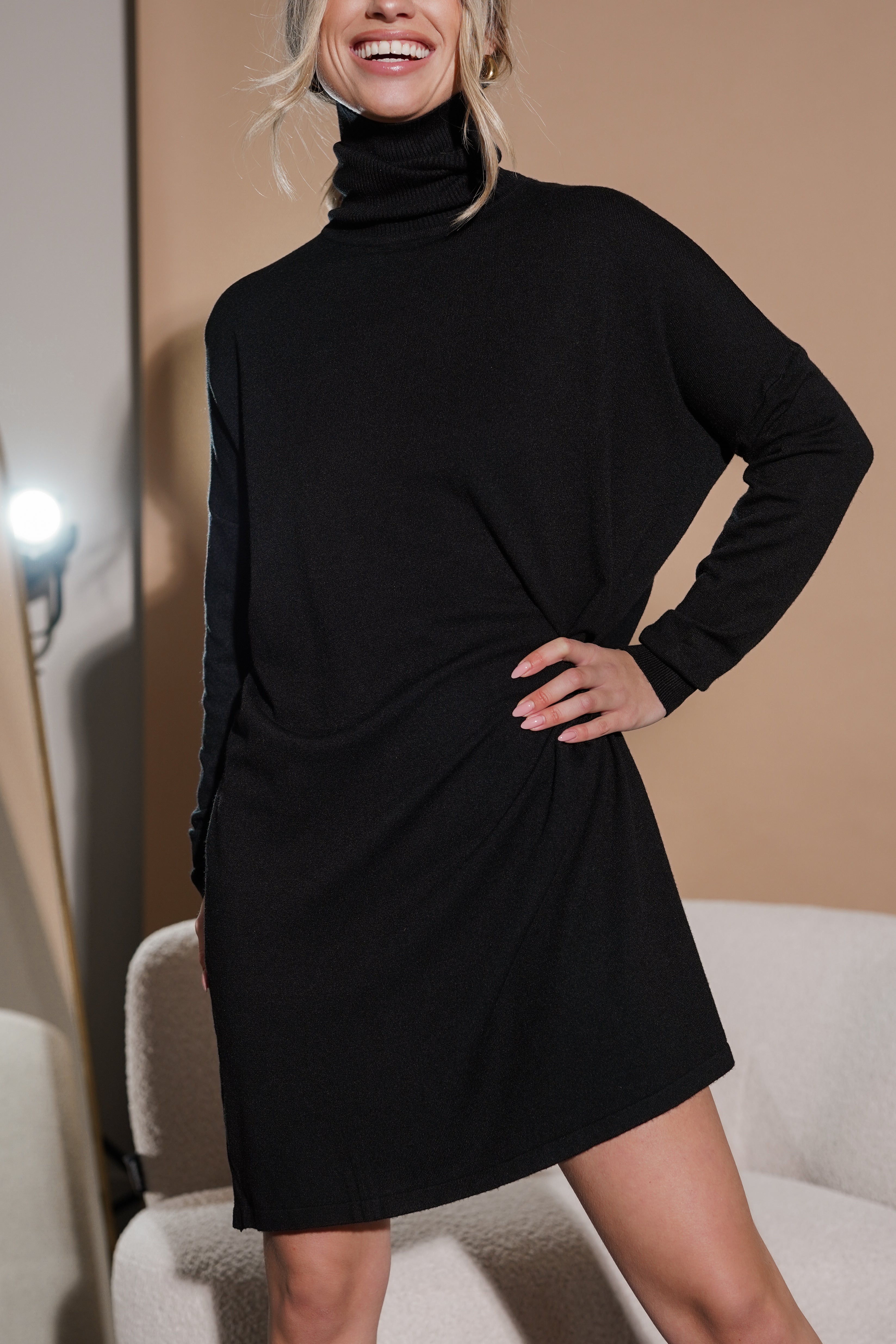 Jurk Outlet Wollen Jurk Zwart Shop Zwarte Satijnen Jurk Elise Store