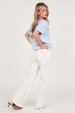 Straight fit jeans wit - Harley