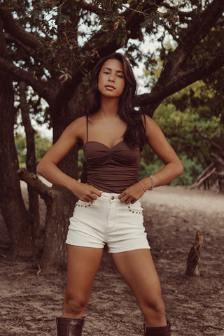 Bodysuit met cups bruin - Payton