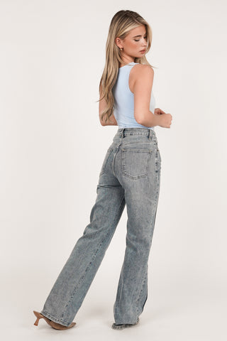 Straight leg jeans blauw - Gina