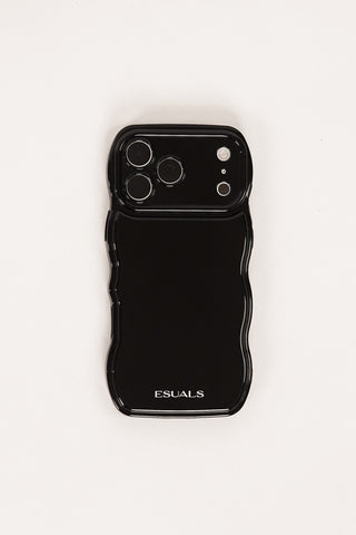 Telefoonhoesje iphone wavy zwart - Kaya