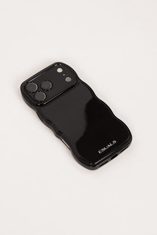 Telefoonhoesje iphone wavy zwart - Kaya