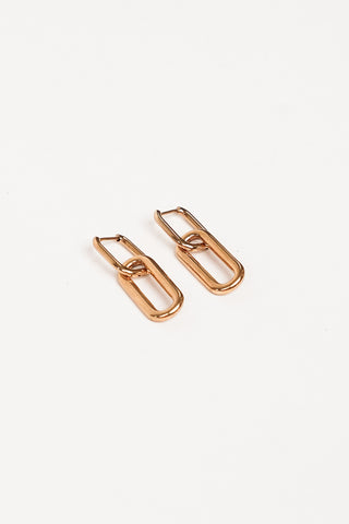 Oorbellen met hanger goud - Kendra
