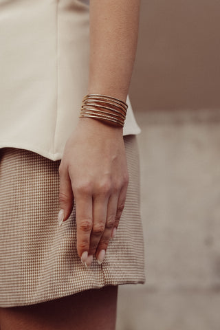 Armband goud lijnen - Mira