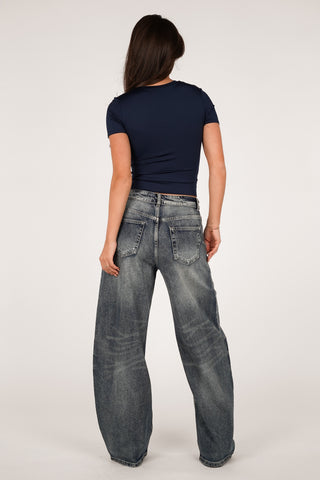 Ballon-Jeans, dunkelblau - Brooklyn