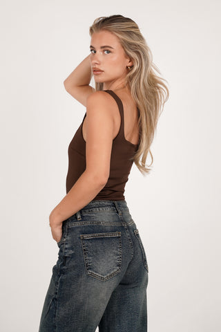 Basic bodysuit bruin - Charlotte