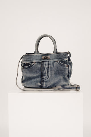 Handtas klein jeans blauw - Jaylin